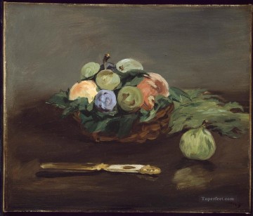  impresionismo Pintura Art%C3%ADstica - Cesta de frutas bodegón Impresionismo Edouard Manet